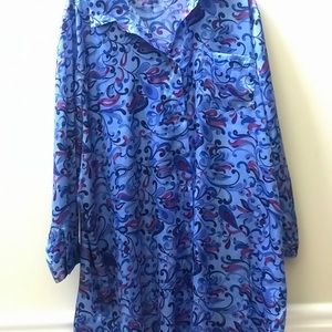 CACIQUE PAJAMA TOP GOWN
